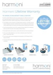 Harmoni Lifetime Warranty